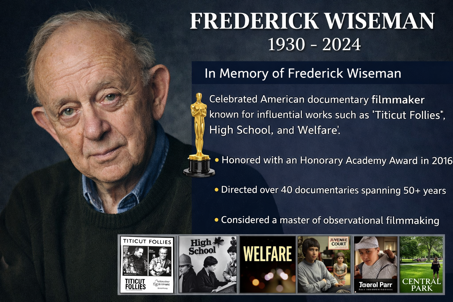 frederick wiseman passes away