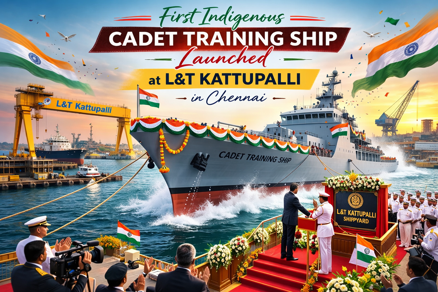 indigenous cadet training ship launch