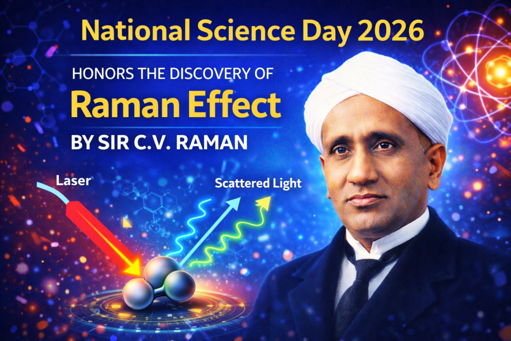 National Science Day 2026, National Science Day theme 2026, Raman Effect, C V Raman, 28 February Science Day, Women in Science Catalysing Viksit Bharat