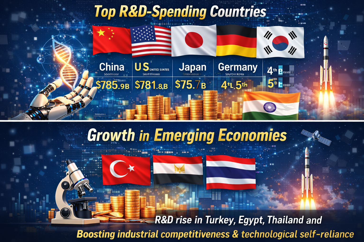 r&d expenditure worldwide