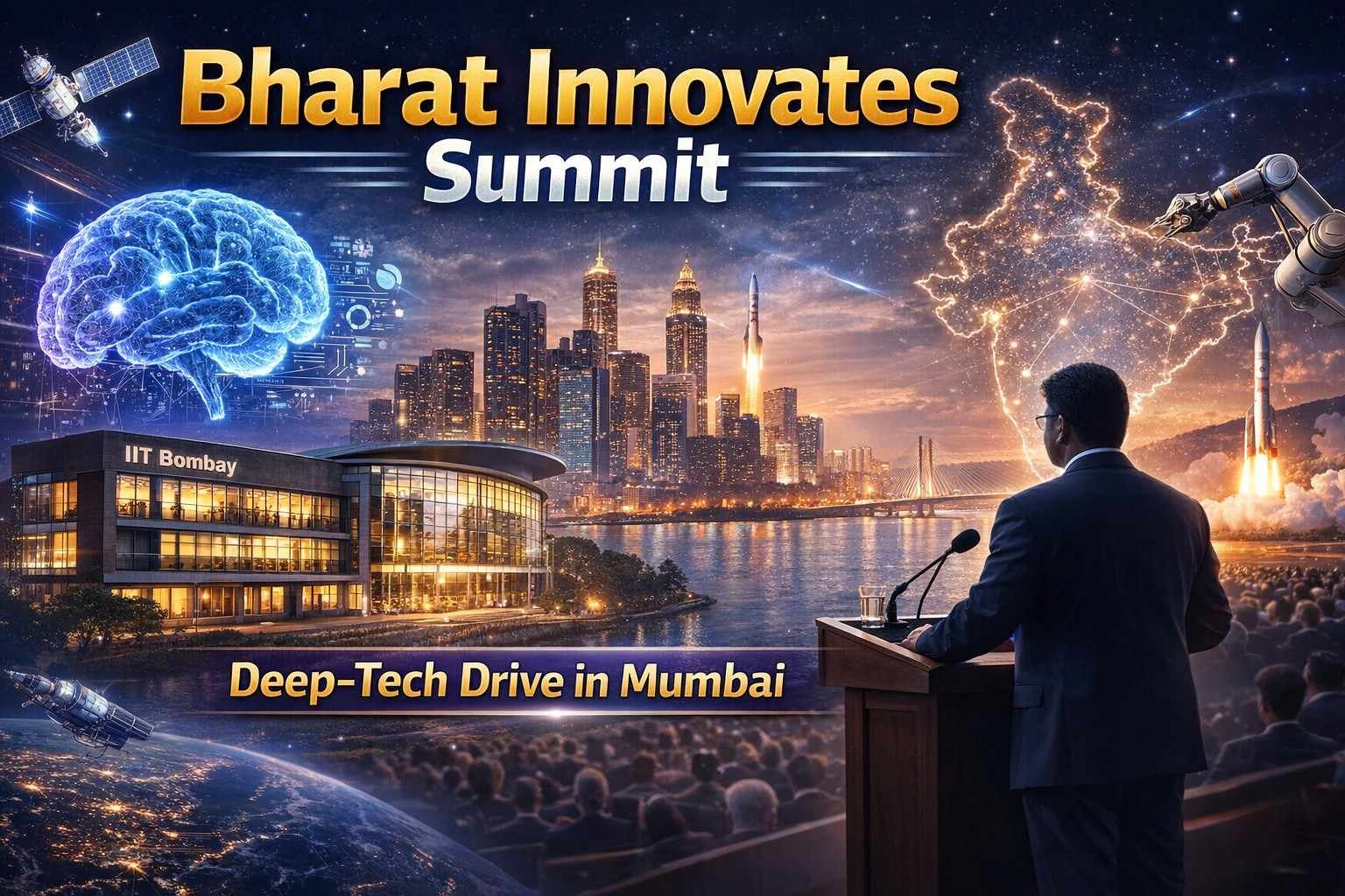 Bharat Innovates Deep-Tech Pre-Summit at IIT Bombay showcasing startups, innovation, and India’s deep-tech ecosystem
