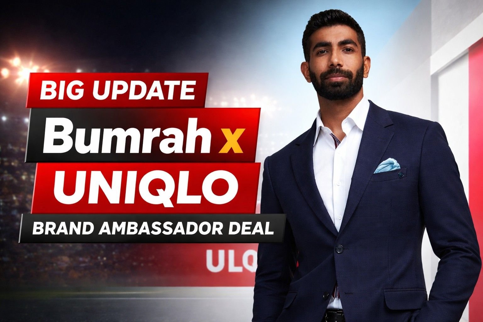 Jasprit Bumrah UNIQLO Brand Ambassador