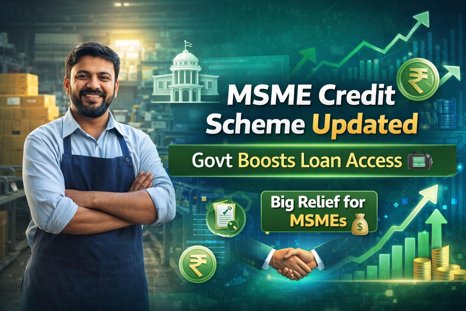 MSME credit scheme updated as government modifies mutual credit guarantee to boost small business loans in India