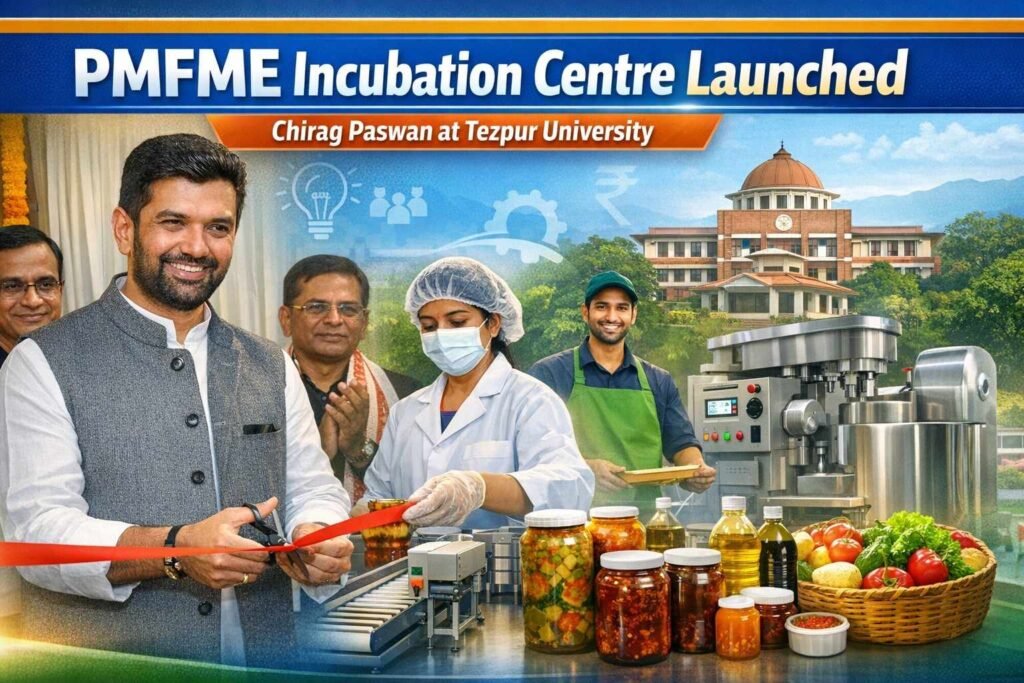 Chirag Paswan inaugurates PMFME Incubation Centre at Tezpur University Assam