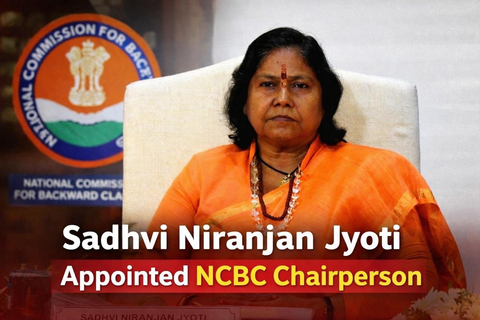 Sadhvi Niranjan Jyoti appointed as NCBC Chairperson, official event image