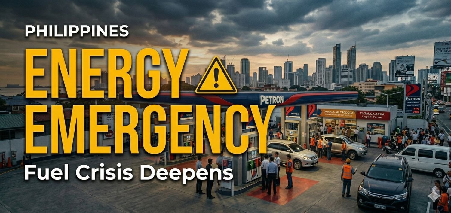 Philippines fuel crisis at petrol pump as government declares national energy emergency amid Iran conflict