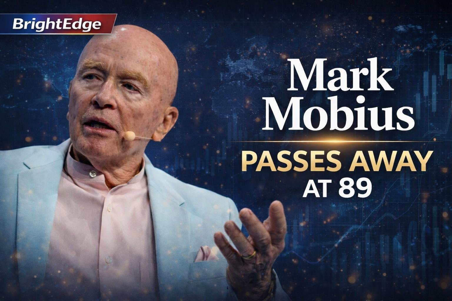 Mark Mobius, legendary emerging markets investor, speaking at a global finance event, passes away at the age of 89