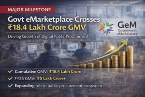 GeM Crosses ₹18.4 Lakh Crore GMV, Strengthens Digital Public Procurement in India