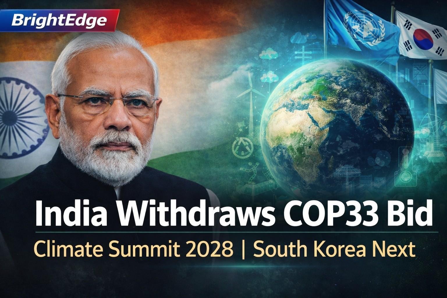 India Withdraws Bid to Host COP33 Climate Summit 2028