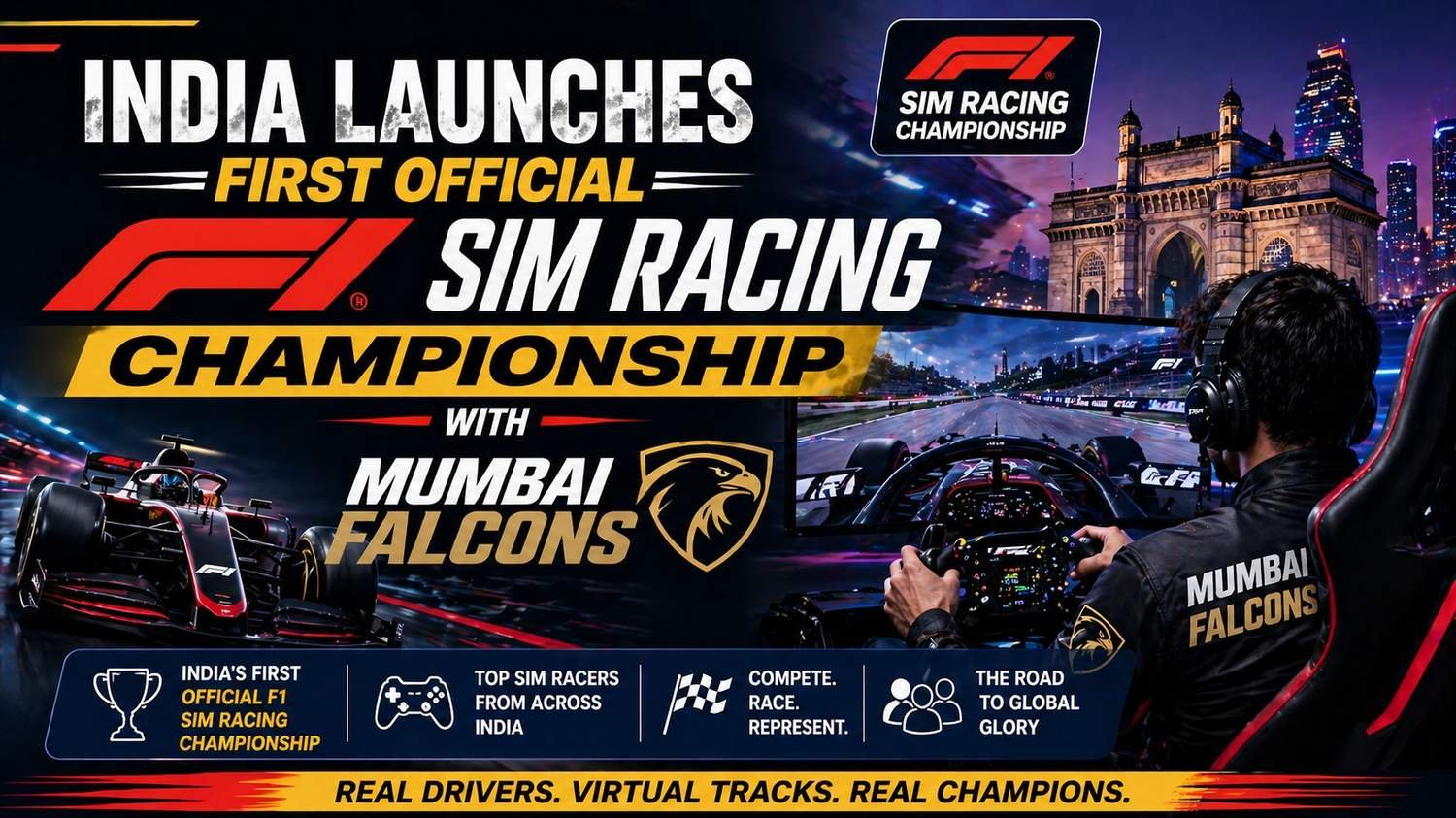 India launches first official F1 Sim Racing Championship with Mumbai Falcons