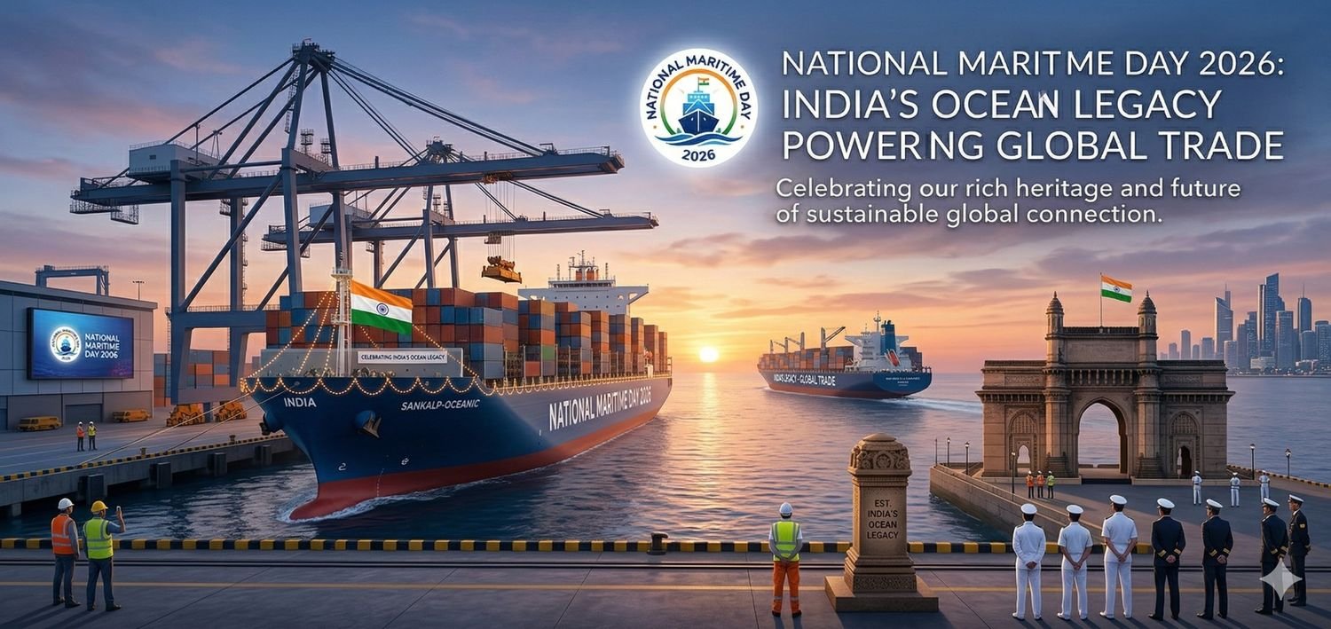 National Maritime Day 2026 is observed in India on April 5 to recognize the country’s rich maritime history and its vital role in global trade.
