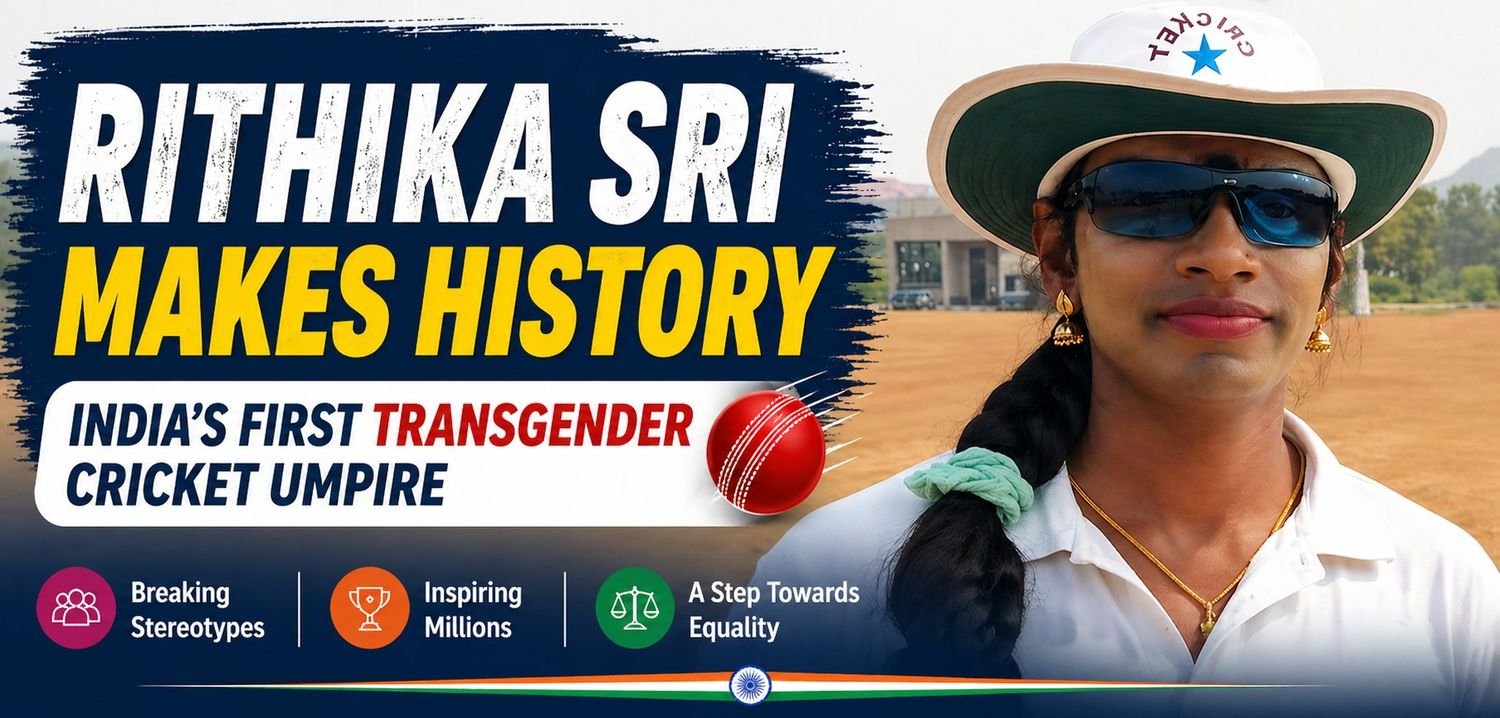 Tamil Nadu’s Rithika Sri Becomes India’s First Transgender Cricket Umpire