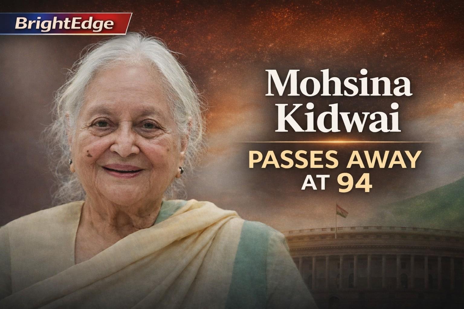 Mohsina Kidwai Passes Away at 94 | Veteran Congress Leader Dies