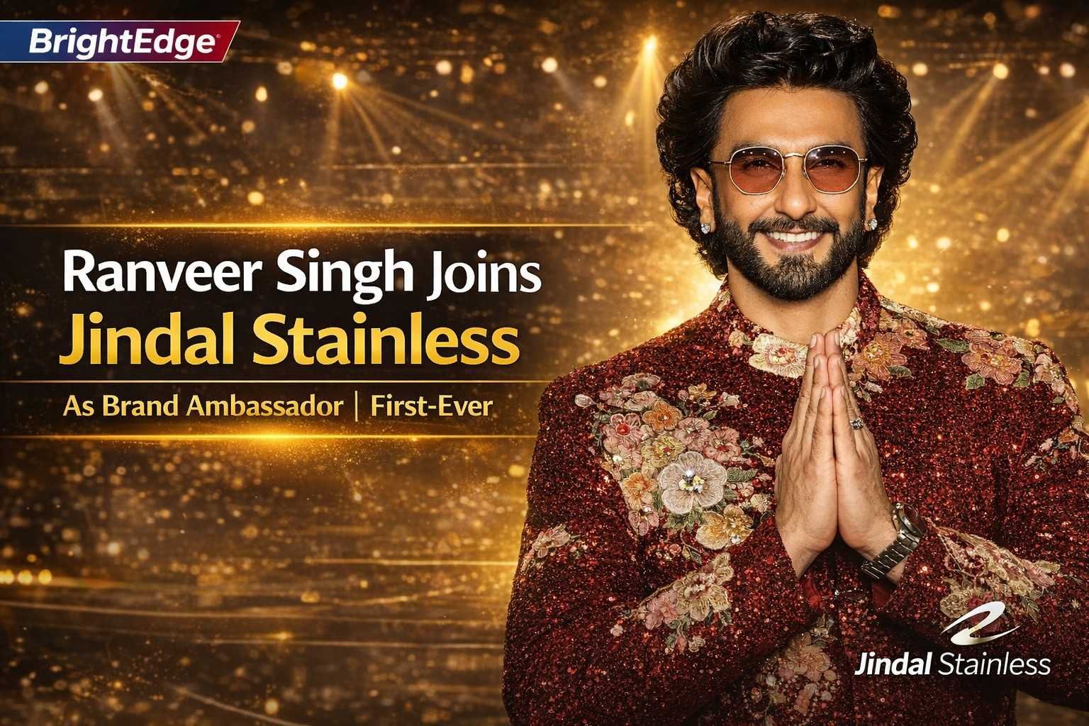 Ranveer Singh announced as Jindal Stainless brand ambassador
