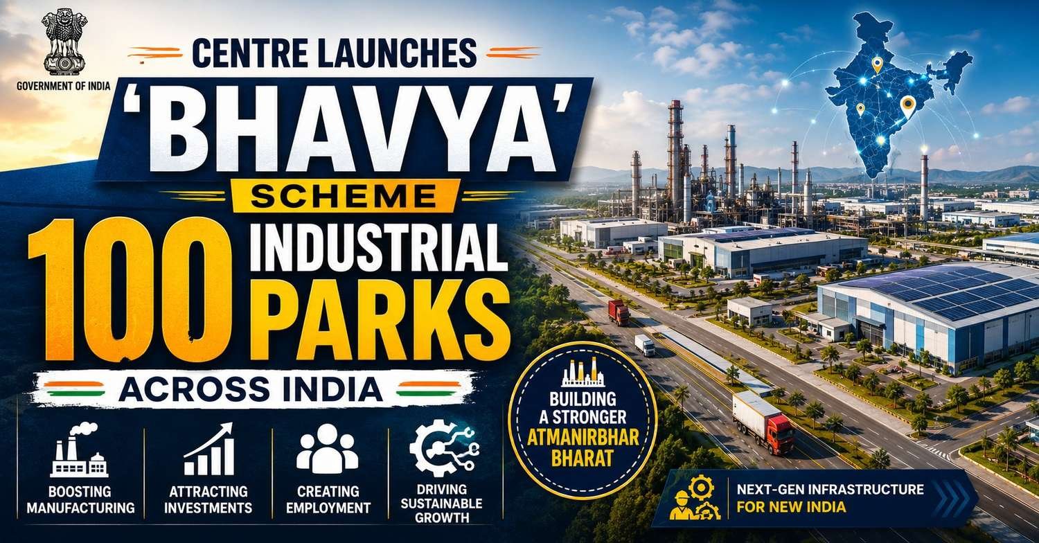 Centre launches BHAVYA Scheme to develop 100 industrial parks across India