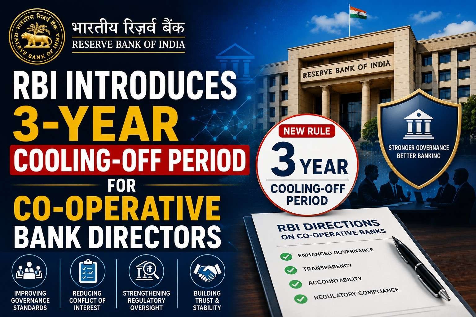 RBI introduces a 3-year cooling-off period for directors of co-operative banks