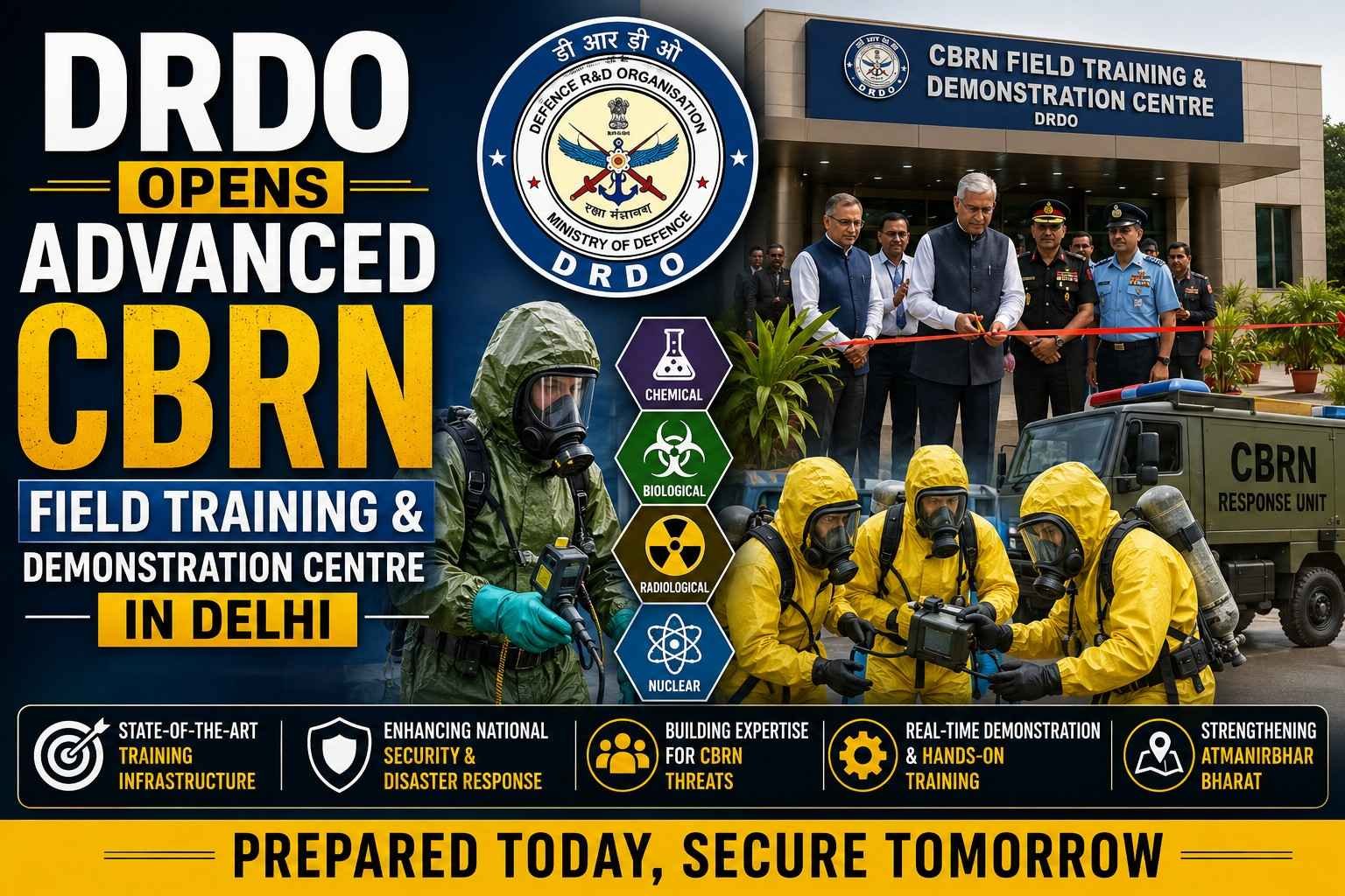 DRDO opens advanced CBRN field training and demonstration centre in Delhi