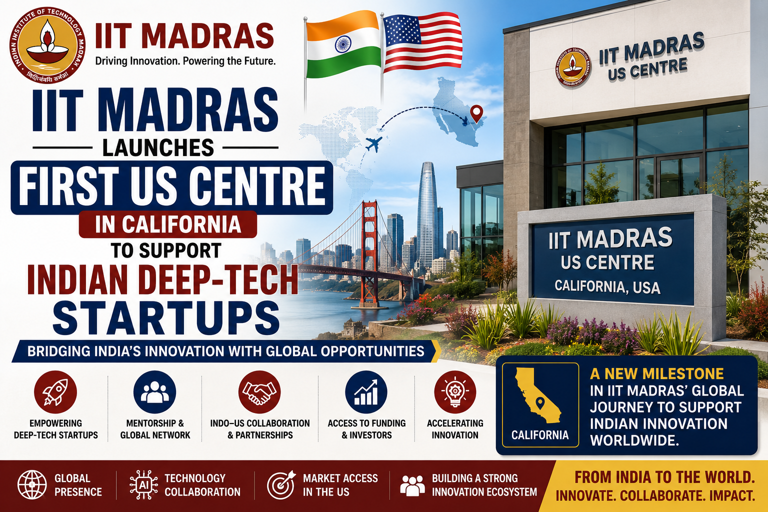 IIT Madras launches first US centre in California to support Indian deep tech startups