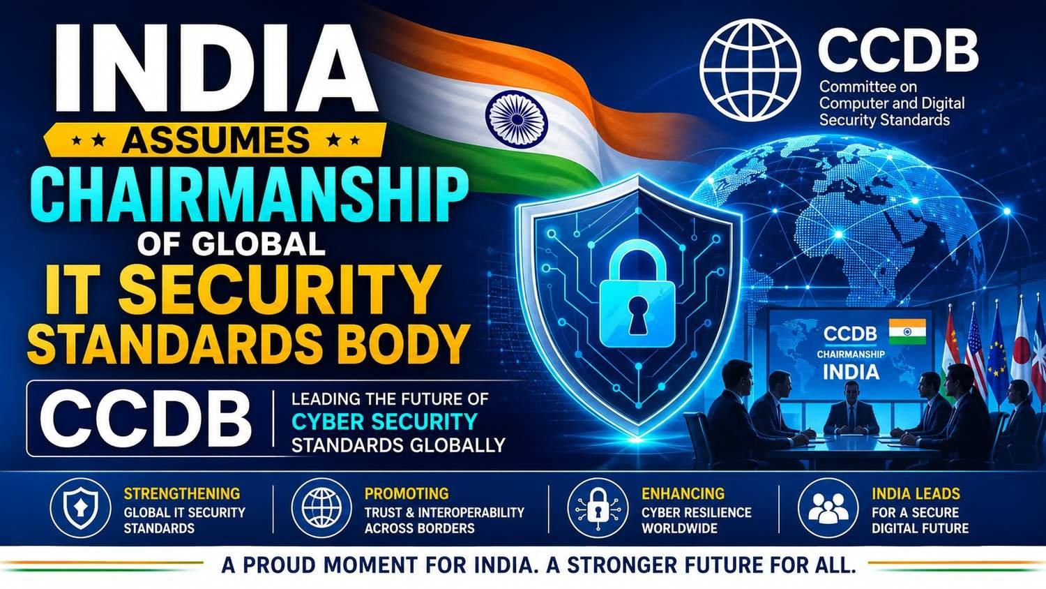 India assumes chairmanship of global IT security standards body CCDB