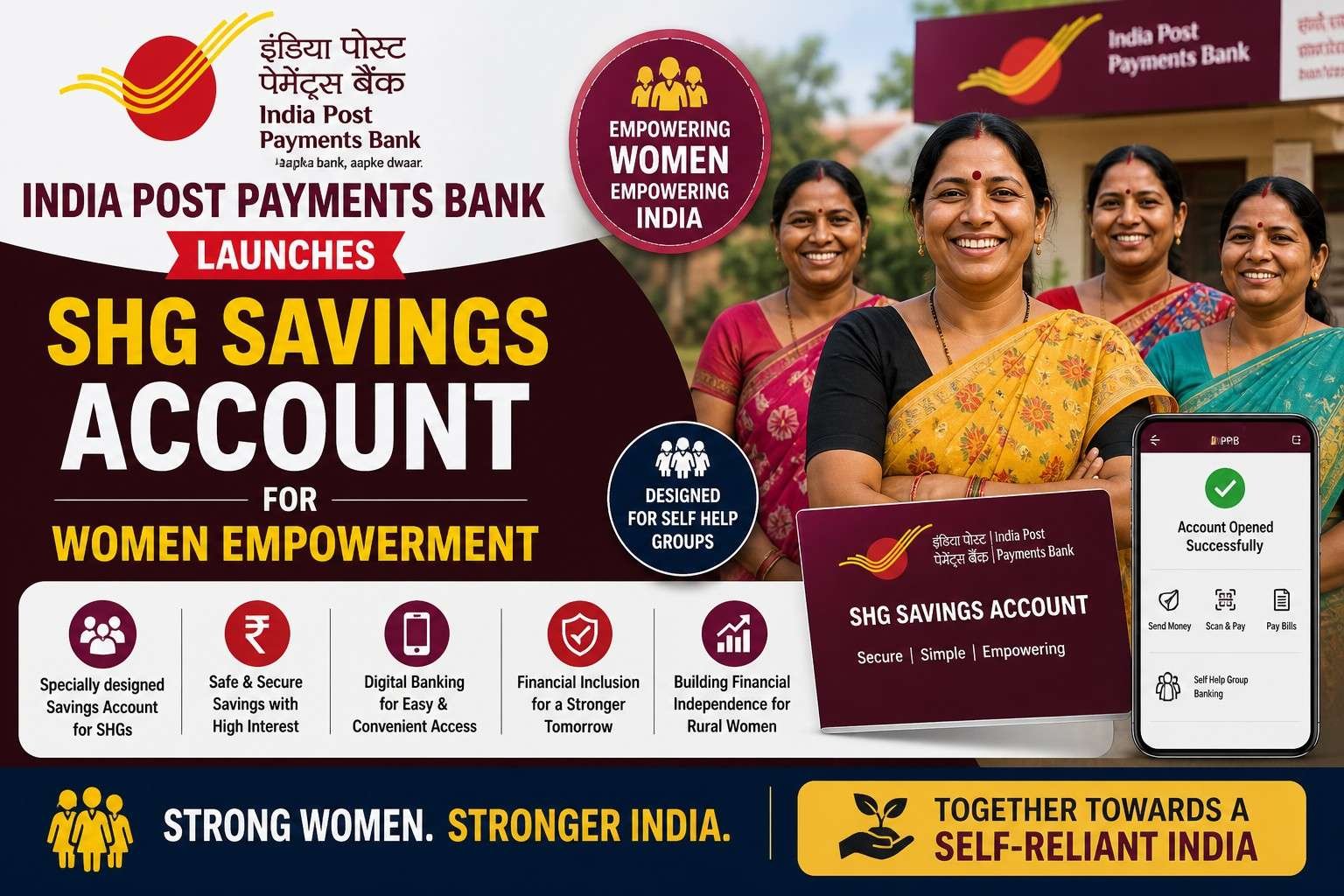 India Post Payments Bank launches SHG savings account for women empowerment