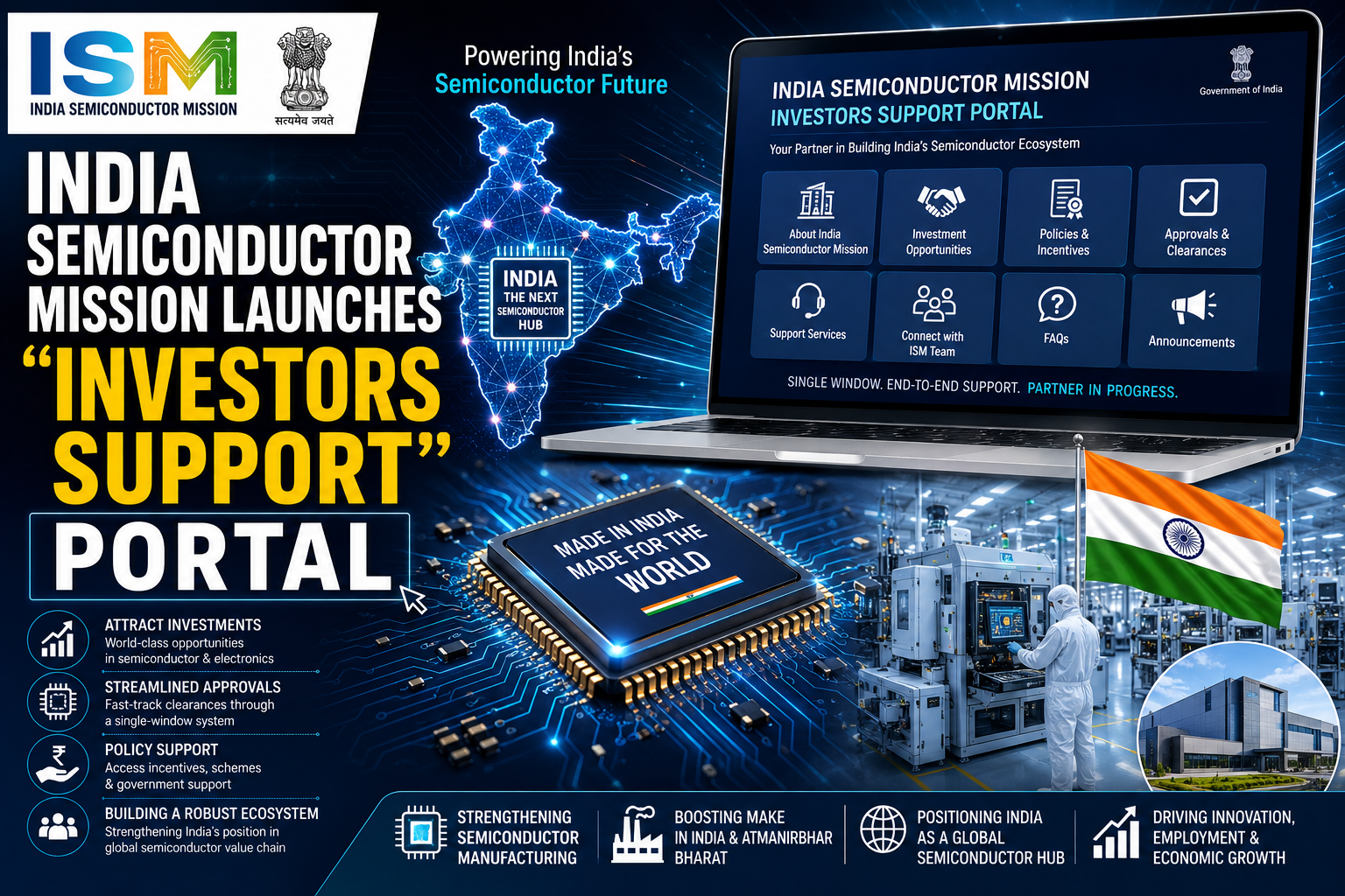 India Semiconductor Mission launches Investors Support portal for semiconductor investments