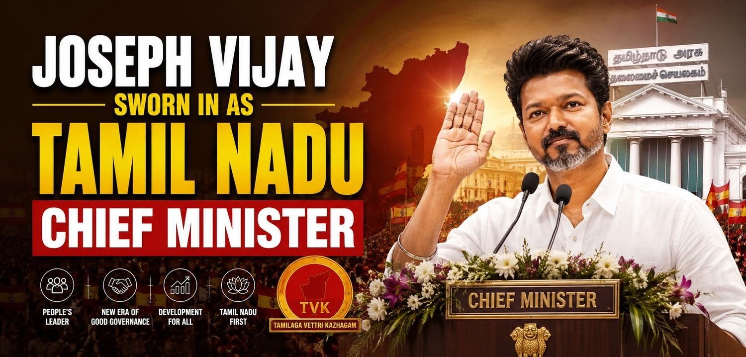 Joseph Vijay sworn in as Tamil Nadu Chief Minister