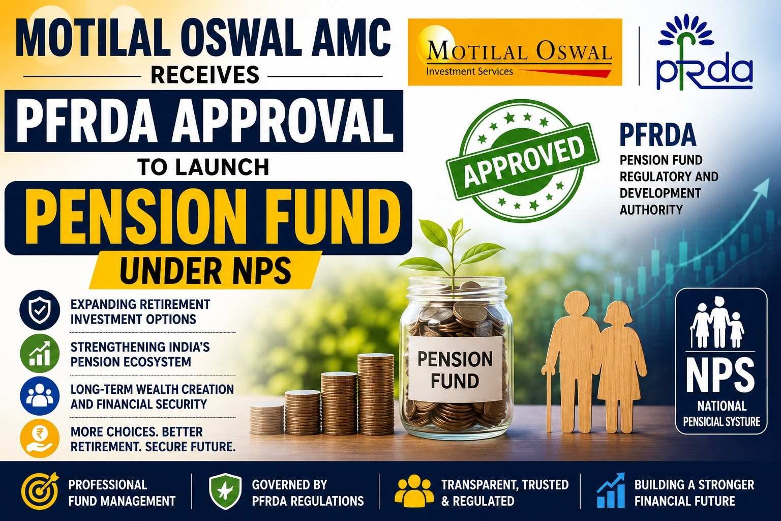 Motilal Oswal AMC receives PFRDA approval to launch pension fund under National Pension System