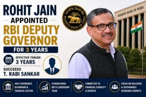 Rohit Jain Appointed RBI Deputy Governor for 3 Years, Succeeds T. Rabi Sankar