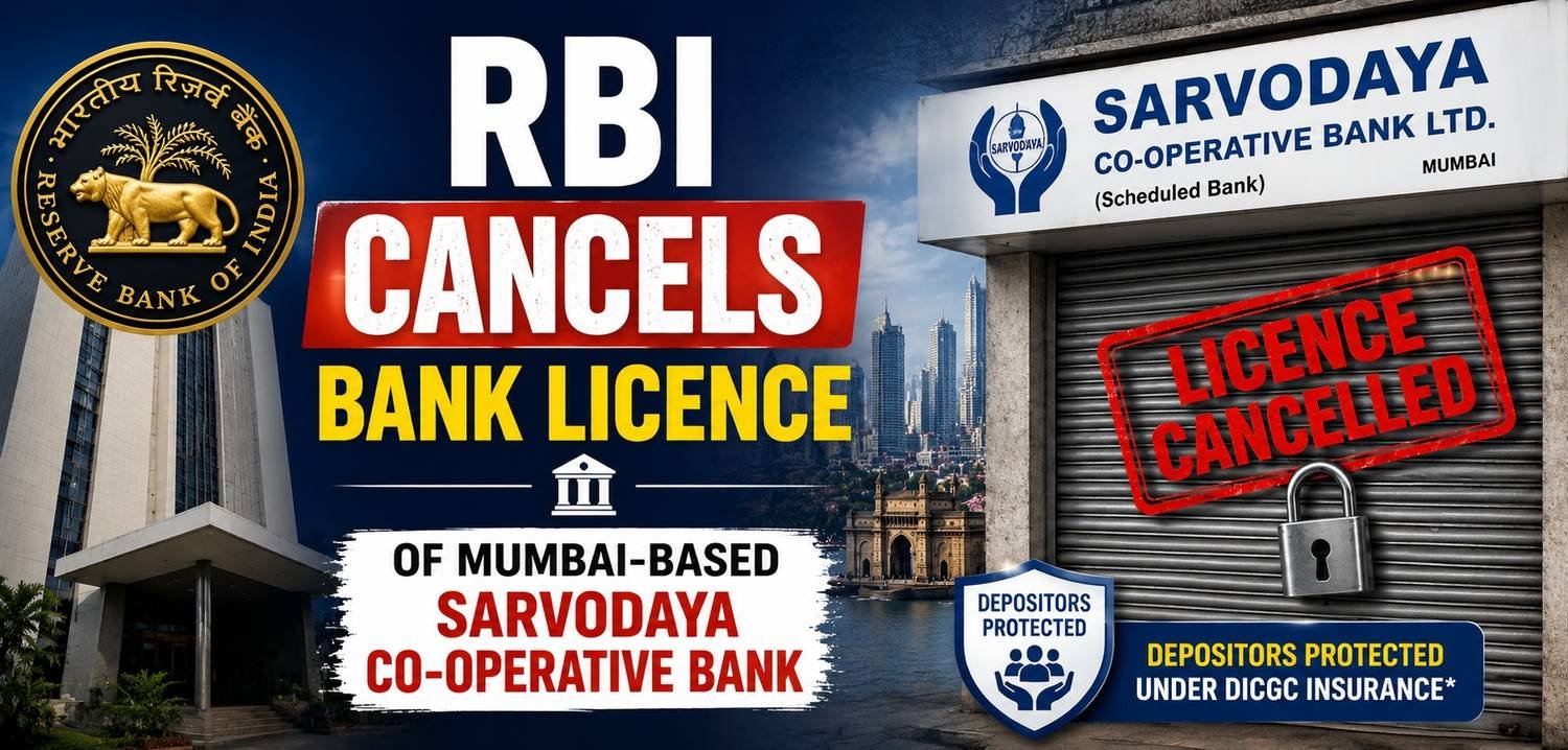 RBI cancels licence of Mumbai-based Sarvodaya Co-operative Bank