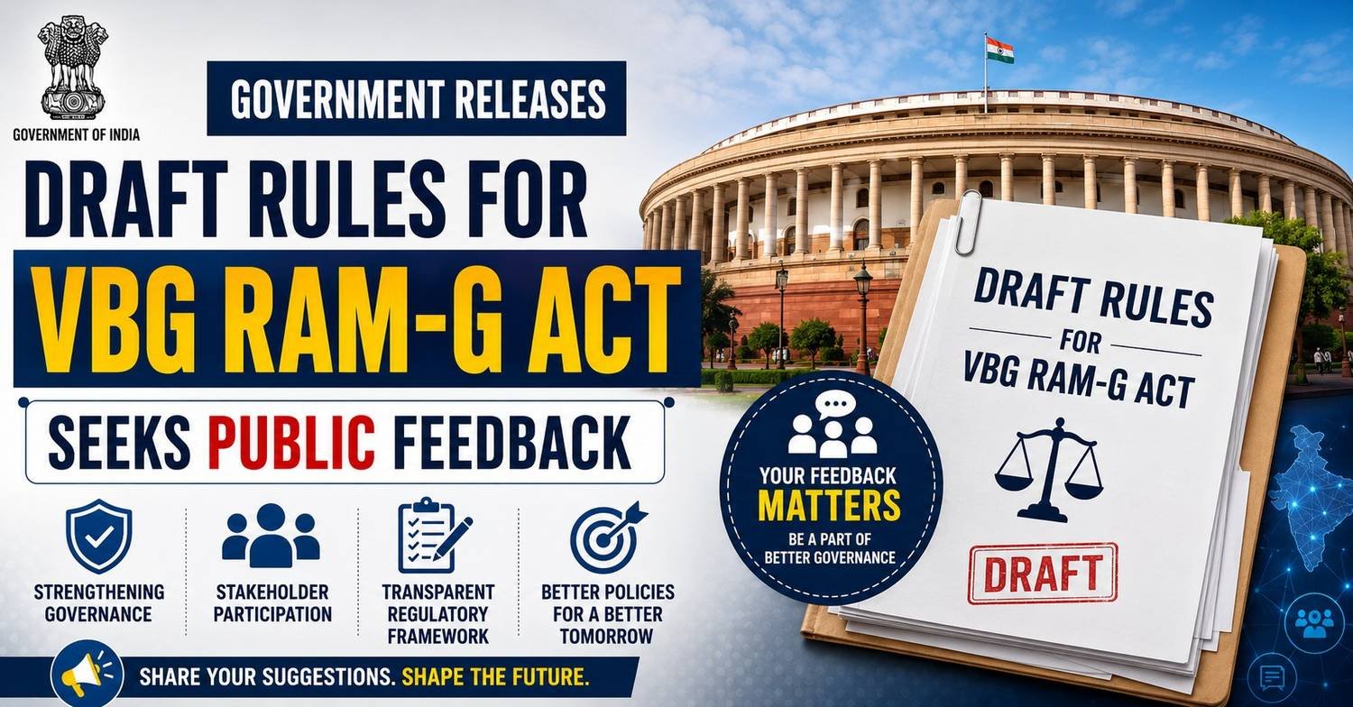 Government releases draft rules for VBG RAM-G Act and seeks public feedback
