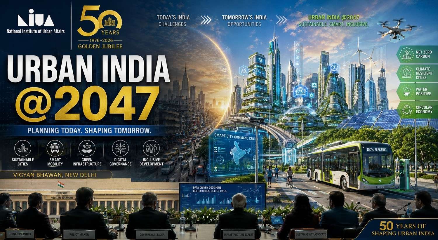 NIUA celebrates 50 years of shaping India's urban transformation and launches the National Urban Learning Platform.