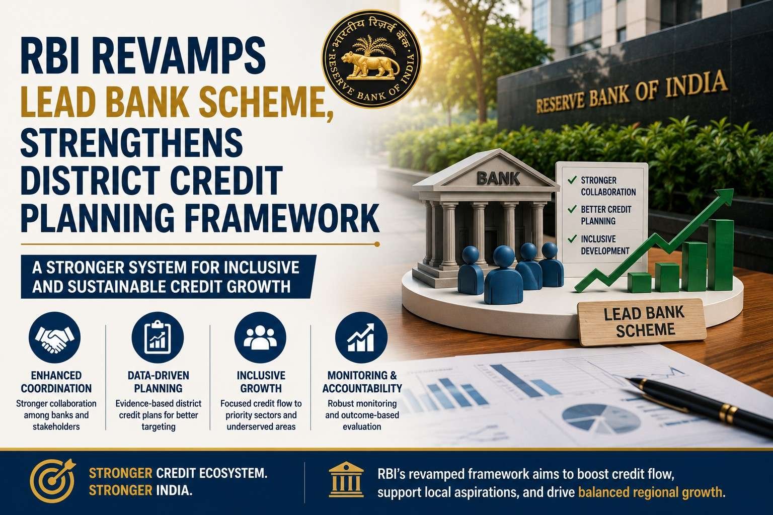 RBI revises the Lead Bank Scheme to strengthen district-level credit planning and financial inclusion.