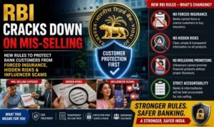 RBI Cracks Down on Mis-selling: New Rules to Protect Bank Customers from Forced Insurance, Hidden Risks & Influencer Scams