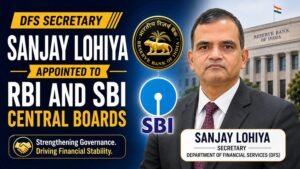 DFS Secretary Sanjay Lohiya Appointed to RBI and SBI Central Boards