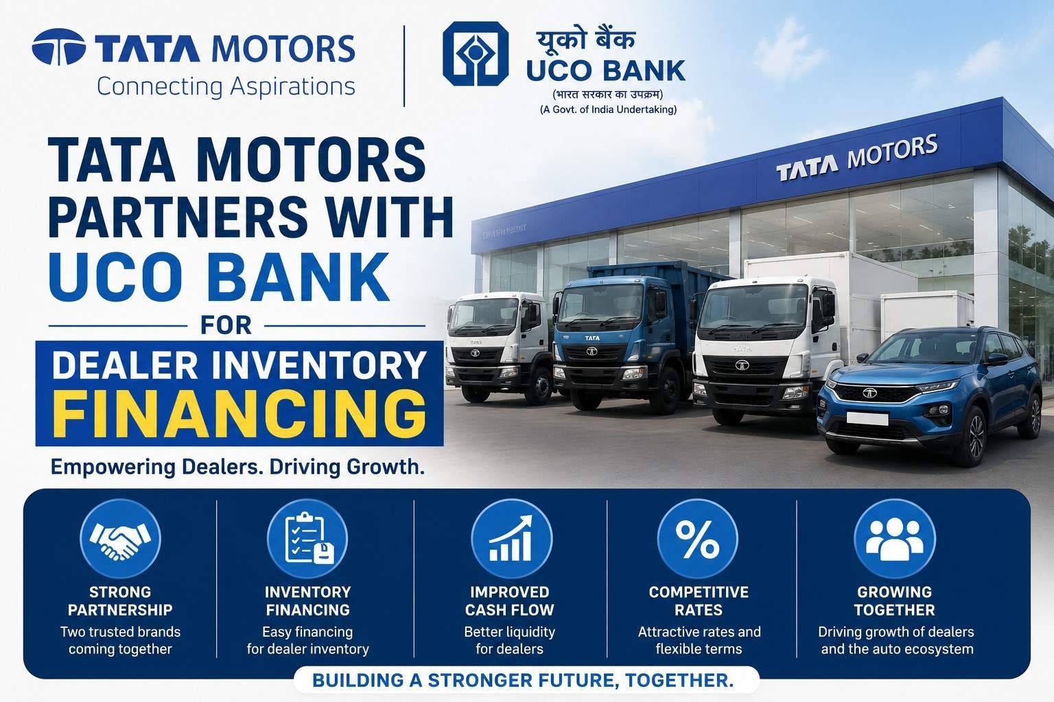 Tata Motors, UCO Bank, Dealer Inventory Financing, Tata Passenger Electric Mobility Ltd