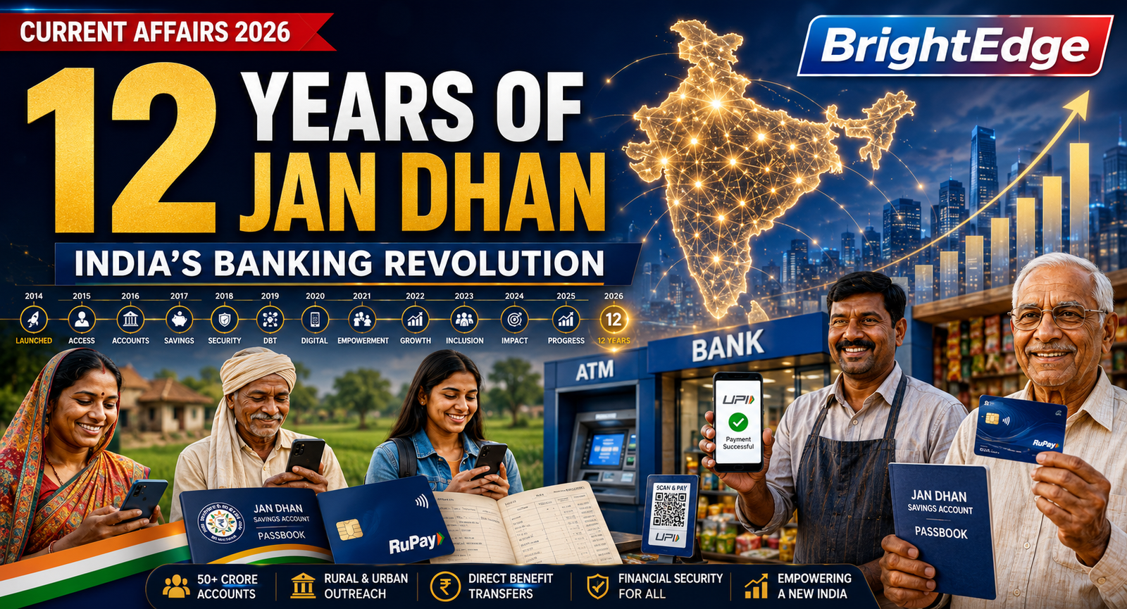 PM Jan Dhan Yojana completes 12 years of financial inclusion in India