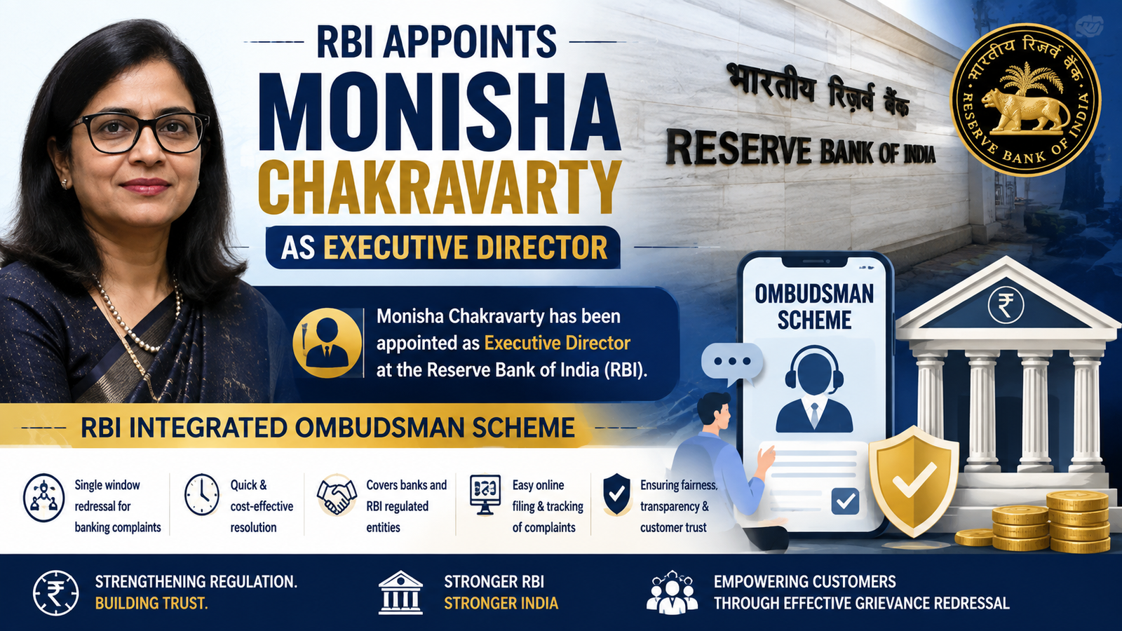 RBI Executive Director Monisha Chakravarty and Integrated Ombudsman Scheme