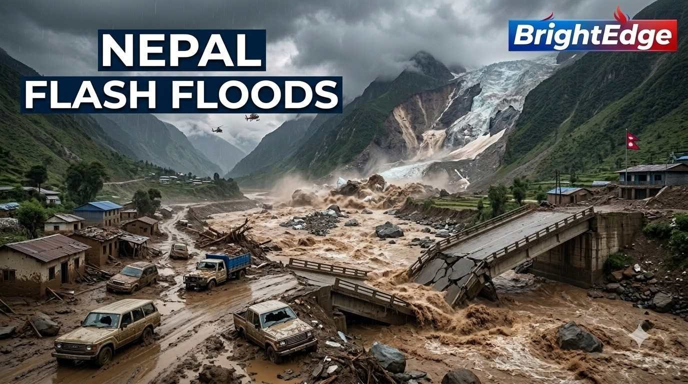 Nepal Flash Floods 2026 after Himalayan glacier collapse and debris flow