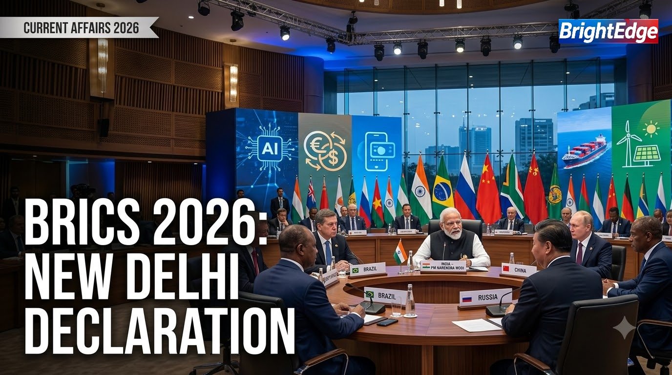 BRICS 2026 New Delhi Declaration summit with world leaders in New Delhi