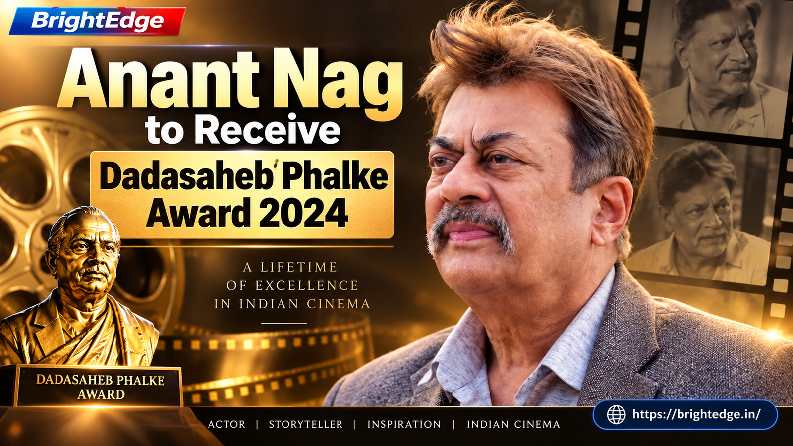 Anant Nag to Receive Dadasaheb Phalke Award 2024 for contribution to Indian cinema