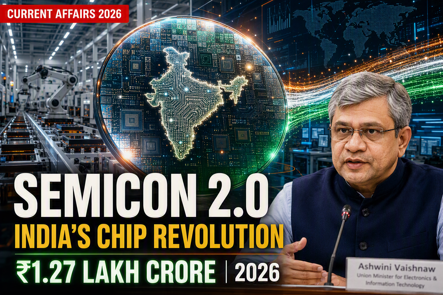 Semicon 2.0 India semiconductor scheme with Rs 1.27 lakh crore investment