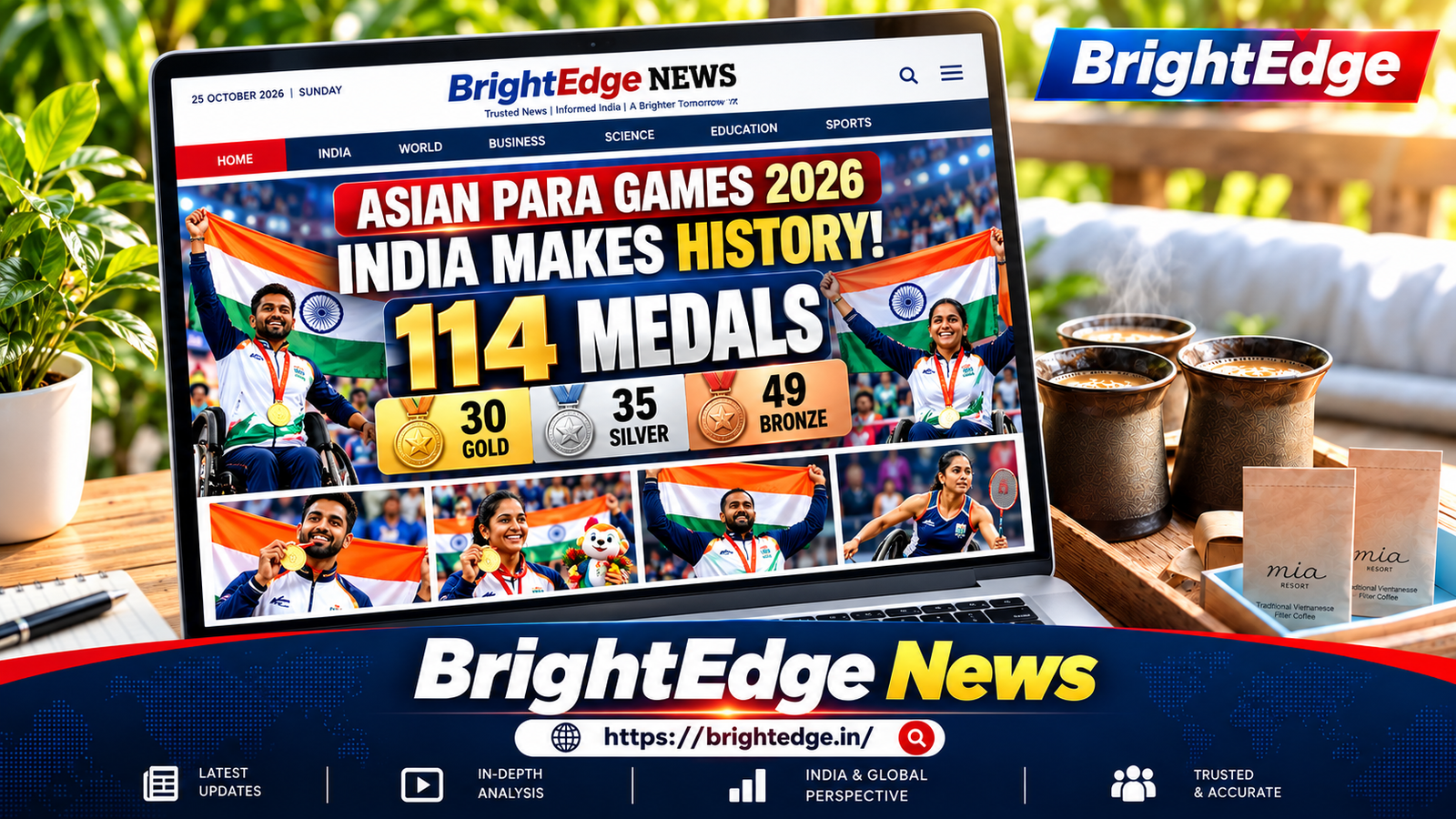 India wins a record 114 medals at the Asian Para Games 2026 – BrightEdge News
