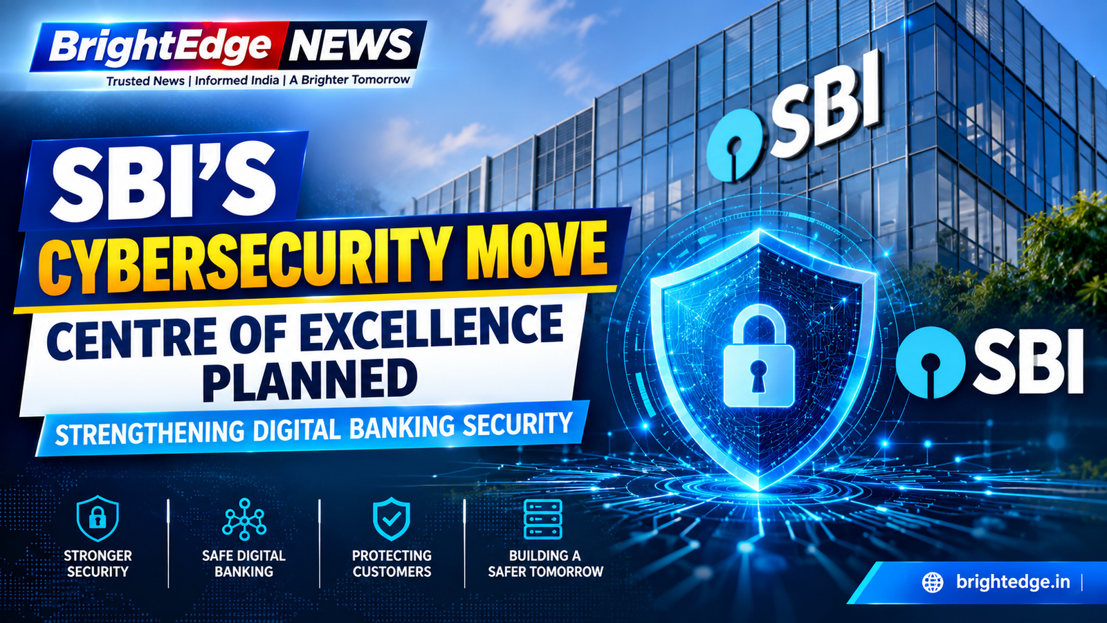 SBI cybersecurity move featuring a planned Cybersecurity Centre of Excellence to strengthen digital banking security in India.
