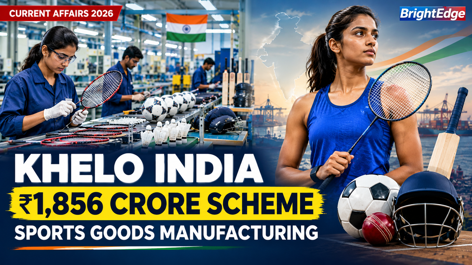 Khelo India Sports Goods Manufacturing Scheme approved with ₹1,856.67 crore outlay