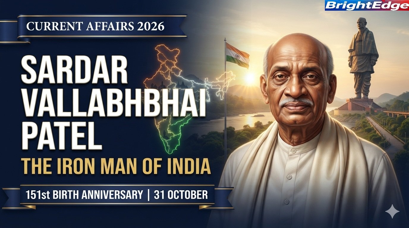 Sardar Vallabhbhai Patel, the Iron Man of India, commemorated on his 151st birth anniversary and National Unity Day 2026.