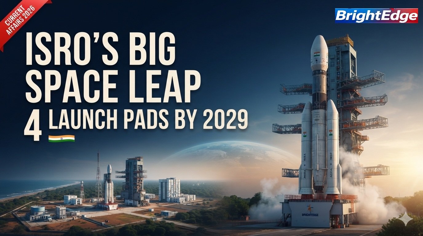 ISRO rocket launch infrastructure expansion showing India's plan for four functional launch pads by 2029