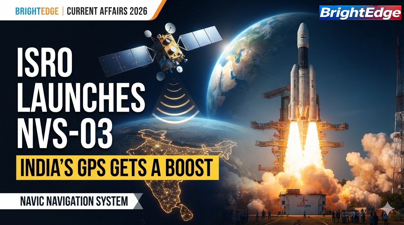 ISRO successfully launches NVS-03 navigation satellite aboard GSLV-F18 to strengthen India's NavIC system.