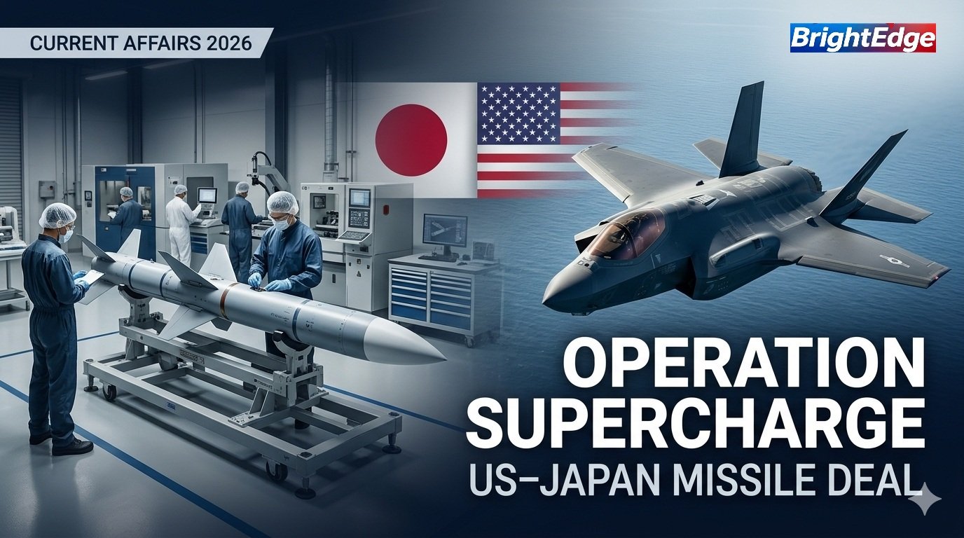 US–Japan AMRAAM missile production agreement featuring an F-35 fighter and an advanced missile assembly facility